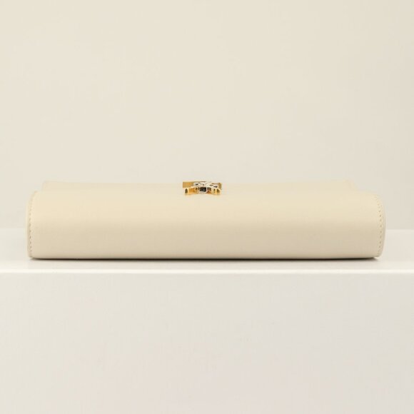 YSL Saint Laurent Envelope Leather Wallet on Chain, Crossbody/Clutch, White - Picture 11 of 13